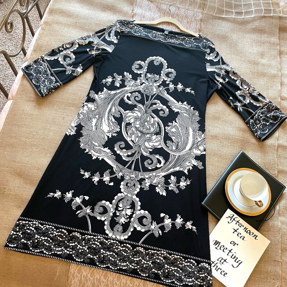 Classic Black and Creme Dress